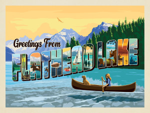 Flathead Lake, Montana (Horizontal)