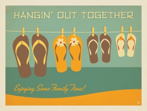 Flip Flops Hangin’ Out Together