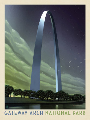 Gateway Arch National Park: Evening Glow