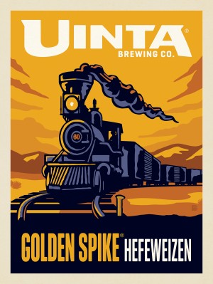 Golden Spike Hefeweizen (Vertical)
