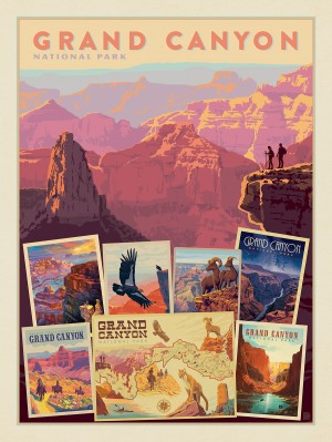 Grand Canyon National Park: Collage Print