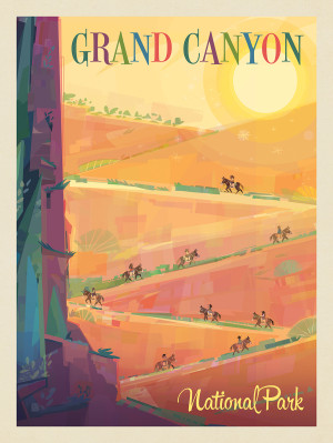 Grand Canyon National Park: Mule Train (Mod Design)