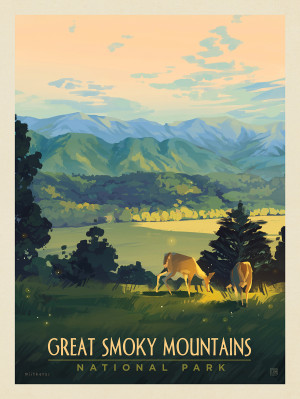 Great Smoky Mountains National Park: Dusk In Cades Cove