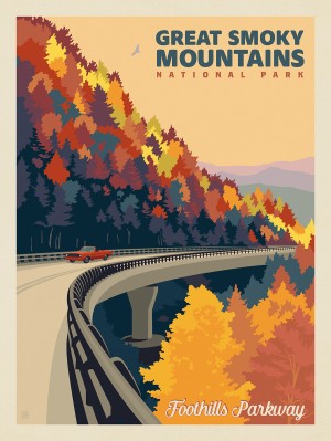 Great Smoky Mountains National Park: Foothills Parkway In The Fall