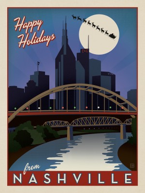Happy Holidays from Nashville (Skyline)