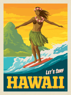Hawaii: Surfer Girl