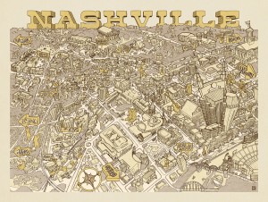 Illustrated Map of Nashville