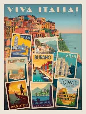 Italy: Viva Italia! Collage