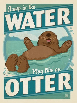 Jump In the Water. Play Like an Otter!