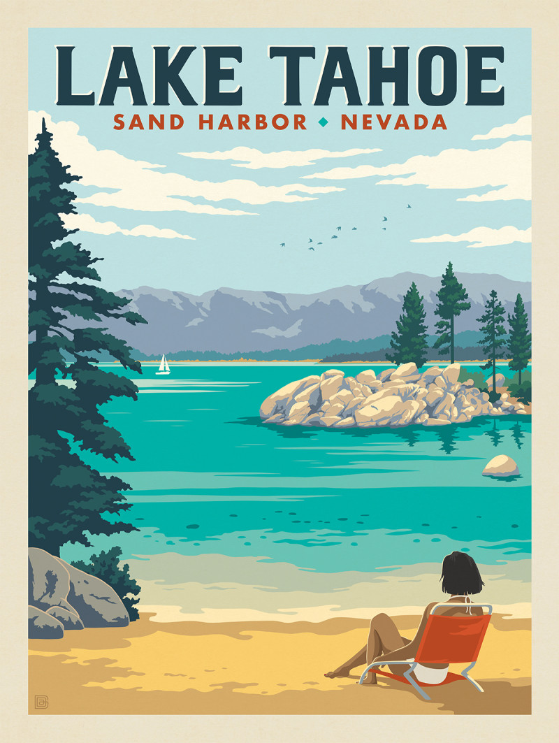 Lake Tahoe: Sand Harbor Sunbathing