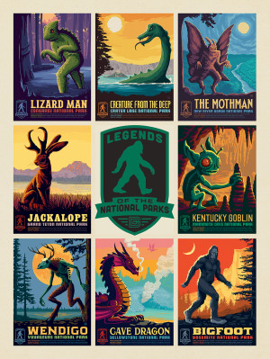 Legends Of The National Parks: Multi-Image Print