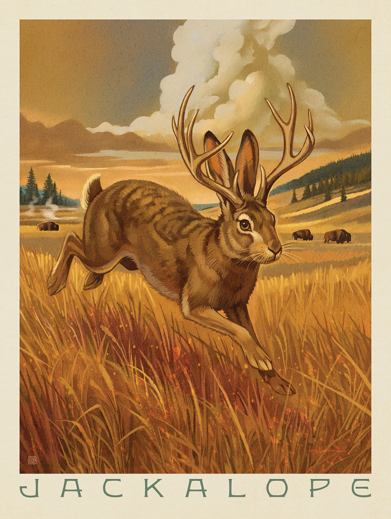 Legends Of The National Parks: Scampering Jackalope