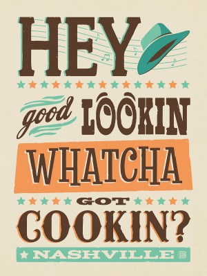 Lyric Print: Hey Good Lookin'