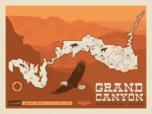 Map of Grand Canyon National Park