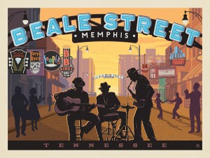 Memphis, TN: Beale Street Sunset