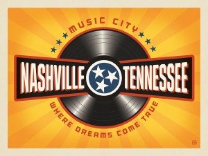 Music City: Vinyl Record (Horizontal)