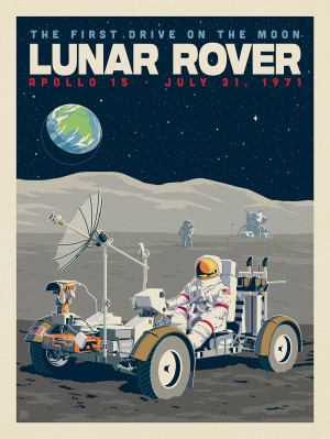 NASA 1971: Apollo 15 Lunar Rover