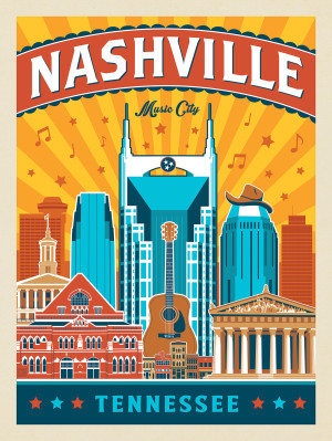 Nashville Landmarks (Vertical)