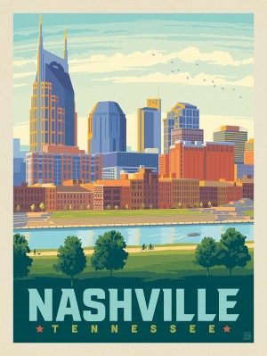 Nashville Skyline: Summer On The Riverfront
