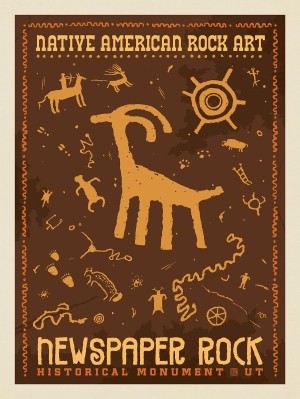 Native American Petroglyphs: Newspaper Rock, UT