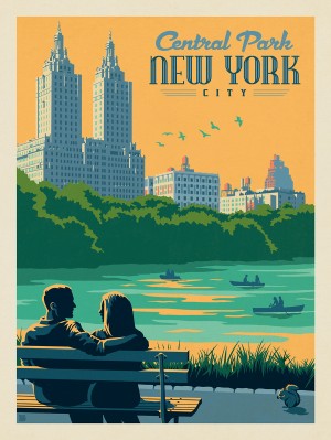 New York: Central Park Bench