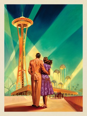 Oil Painting: Modern Love in Seattle
