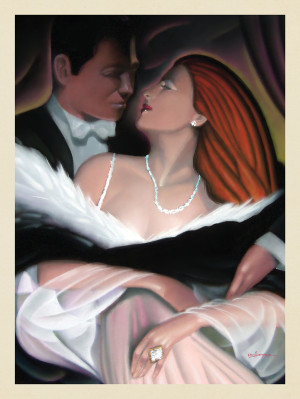   Pastel Painting: The Ring (Couple)