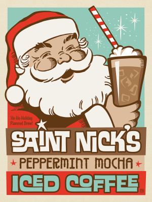 Saint Nick's Peppermint Mocha Iced Coffee