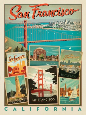 San Francisco: Multi-Image Collage Print