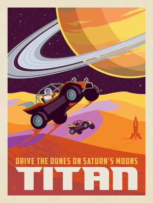 Saturn: As Seen From Dune Buggies On Titan