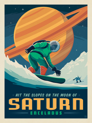 Saturn: Enceladus Snowboarding