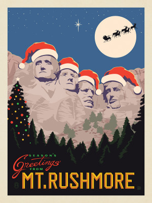 Season's Greetings From Mt. Rushmore