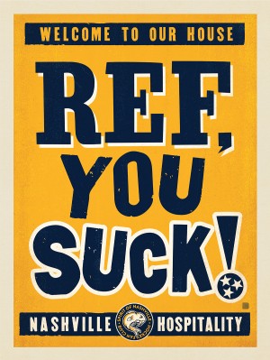 Spirit Of Nashville Hockey Fan Club: Ref, You SUCK!