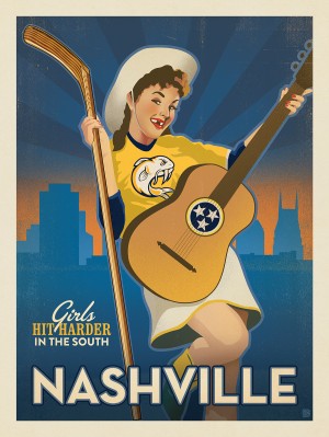 Spirit Of Nashville Hockey Fan Club: Vintage Pin Up Girl