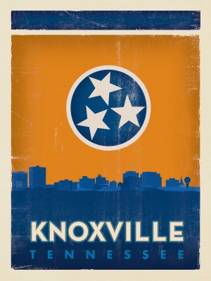 State Flag Knox Skyline: Big Orange