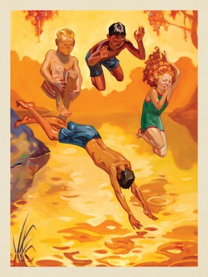 Wall Calendar 06-June: Summer Swimming Hole