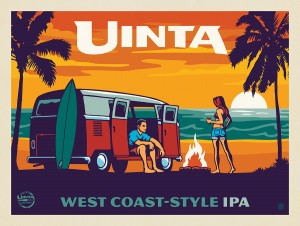 West Coast Surf Van (Pub Poster)