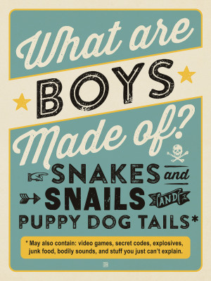 What Are Boys Made Of?