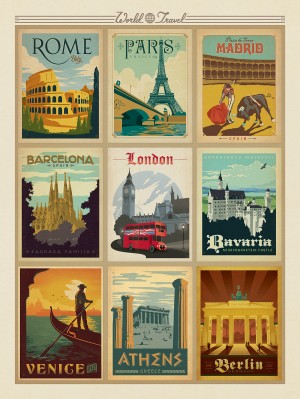 World Travel Multi-Image Print 1
