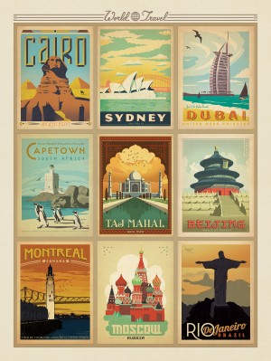 World Travel Multi-Image Print 2