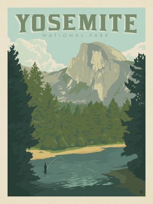 Yosemite National Park: Half Dome From the River