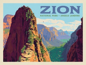 Zion National Park: Ascent To Angels Landing (Horizontal)