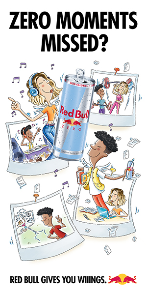 Red Bull 300x600 &mdash; ZERO MOMENTS, MISSED? / RED BULL GIVES YOU WIIINGS.