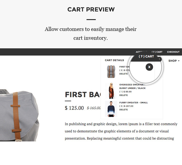 Santo Shopify Theme - Cart Preview