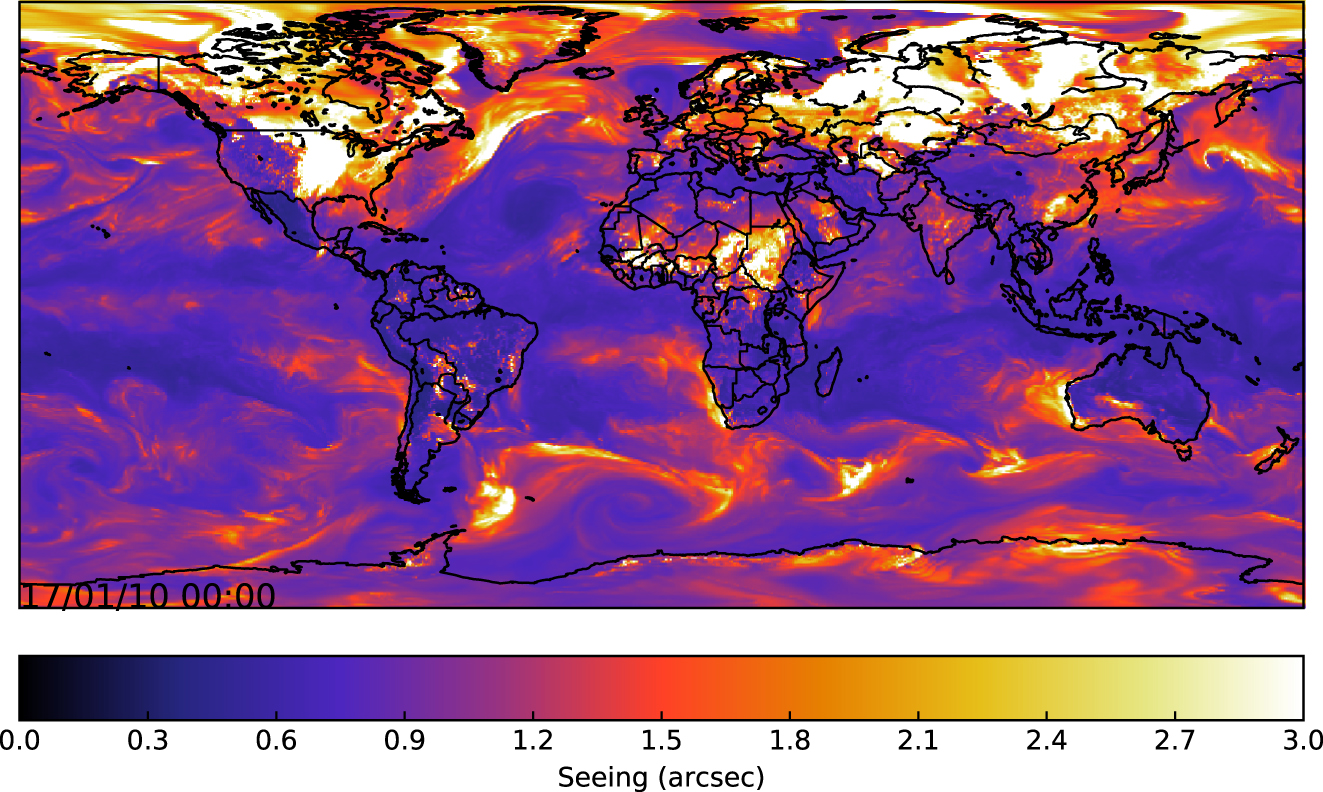 Atmospheric turbulence forecasting with a general circulation model for
