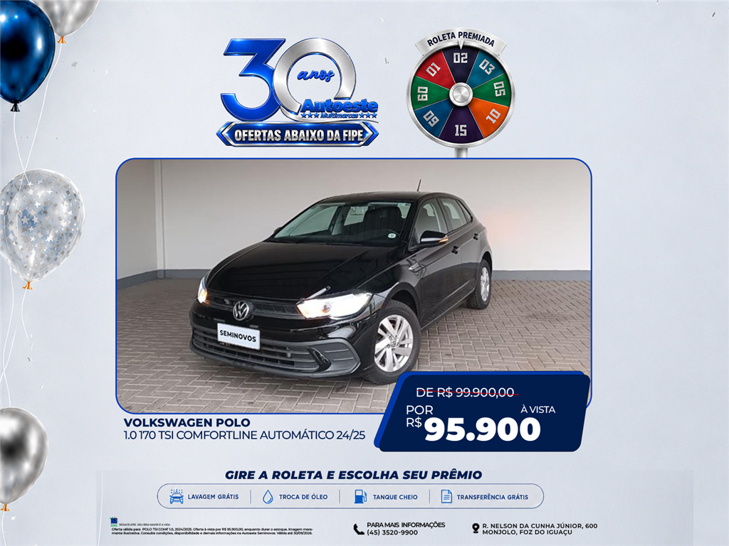 POLO 1.0 170 TSI COMFORTLINE AUTOMÁTICO