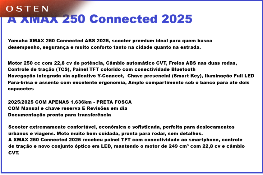 YAMAHA-XMAX-250 CONNECTED ABS