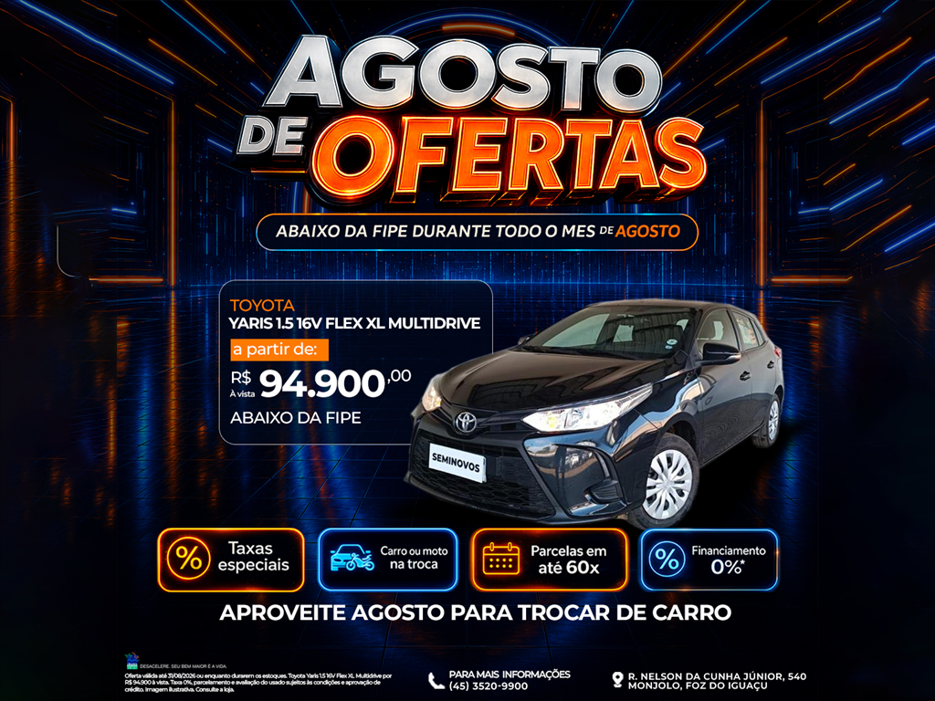 YARIS 1.5 16V FLEX XL MULTIDRIVE