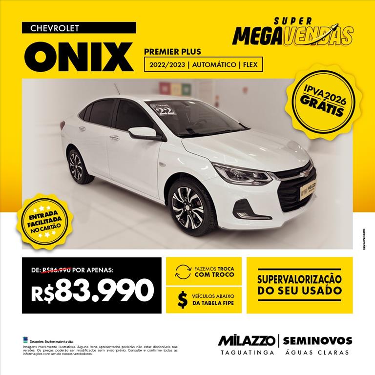 ONIX PLUS 1.0 TURBO FLEX PREMIER AUTOMÁTICO