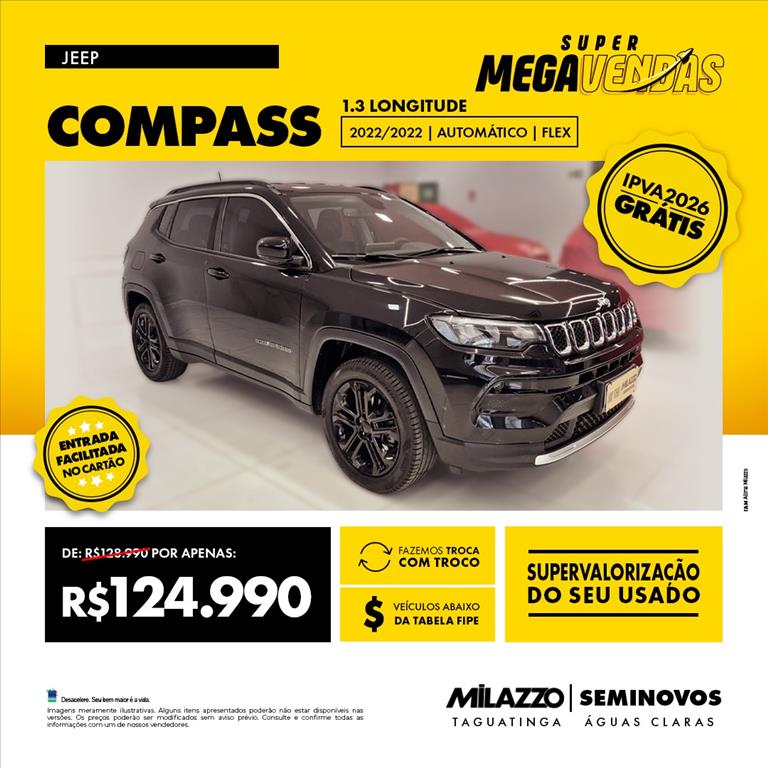 COMPASS 1.3 T270 TURBO FLEX LONGITUDE AT6